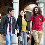 Photo of students in a residency hall